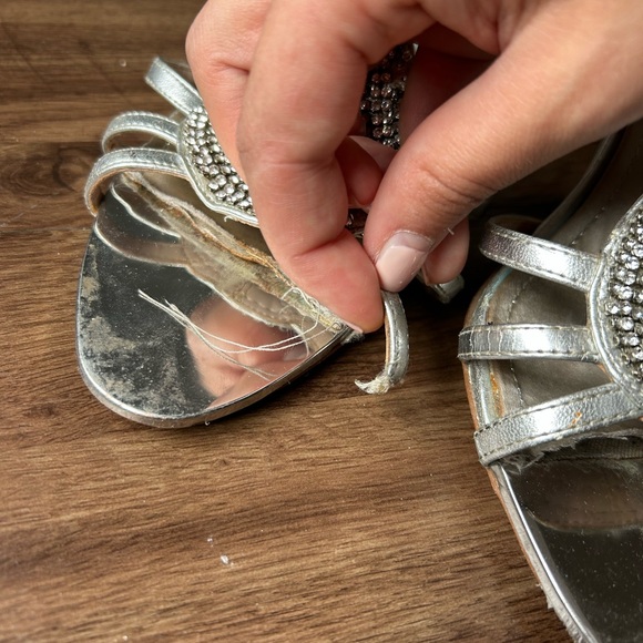 Silver Rhinestone Heels - Picture 2 of 3